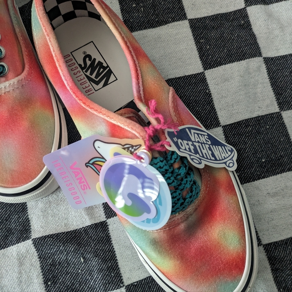 Vans Authentic 44 D Multicolor Felt Women 10.5 Irene Is Good Release 10/28/2022 - Picture 4 of 11